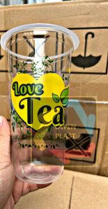 GELAS MOTIF TEA TEH 22 OZ OVAL ISI 50 PCS ASLI STARINDO