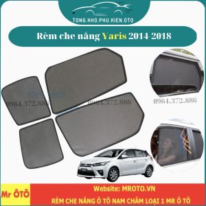 Rèm che nắng xe Toyota Yaris 2014-2018- Hàng Loại 1 Mr Ô Tô vải dàychống nắng tốtdễ lắp đặt vừa khít-Có hít nam châm