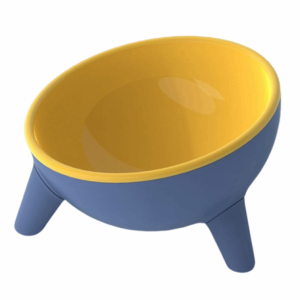 YITAQI Anti Slip Pet High Footed Bowl 15° Inclination Anti Vomiting Elevated Pet Feeder Bowl Anti-flip Wide Mouth Pet Food Dispenser Wet Dry Food