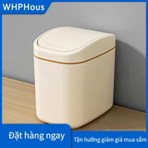 WHPHous Máy Tính Để Bàn Thùng Rác Có Thể Nhỏ Nhỏ Thùng Rác Có Thể Nhựa Thùng Rác Với Lắc Bìa Cho Nhà Văn Phòng Chất Thải Thùng Hộ Gia Đình Làm Sạch