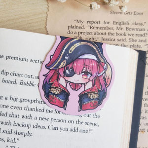 Hololive JP: Houshou Marine Vtuber Chibi Magnetic Bookmarks