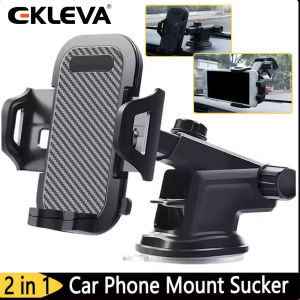 Ekleva Bảng điều khiển xe hơi kính chắn gió điện thoại holderuniversal Kính thiên văn giá đỡ điện thoại với núm hút cao su 360 ° xoay cho 3.5-6 inch điện thoại thông minh