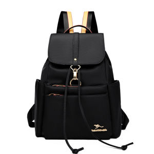 Ba lô học sinh nữ giá rẻ cho mùa tựu trường ba lô du lịch Kangaroo sức chứa lớn túi đeo vai đôi bằng vải lụa phong cách Hàn Quốc