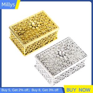 Millys กล่องเก็บสมบัติขนาดเล็กย้อนยุคสร้อยคอลูกกวาดต่างหูลูกปัดกล่องเล็กๆของประดับงานแต่งงานขนาดเล็กของขวัญสำหรับงานเลี้ยง