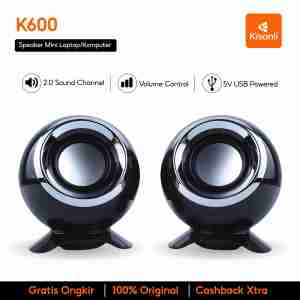 KISONLI Mini Speaker Laptop/Komputer K600 Strong Bass And Compatibility With Volume Control