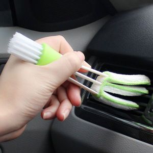 1pcs Double Slider Car Air-conditioner Outlet Cleaning Tool Multi-purpose Brush