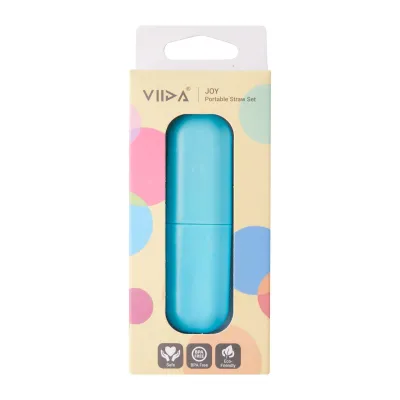 Viida The Joy ChildrenS Portable Straw Set - Mint Green