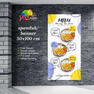 Cetak Spanduk Banner Menu Makanan
