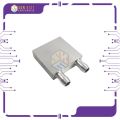 Aluminum Water Cooling Block Heatsink 40x40x12mm. 