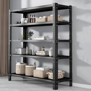 XENMART Quick Installation Metal Rack Shelf Steel Construction Multi-Layer Heavy Duty Shelving Strong Load-Bearing Storage Shelves Warehouse