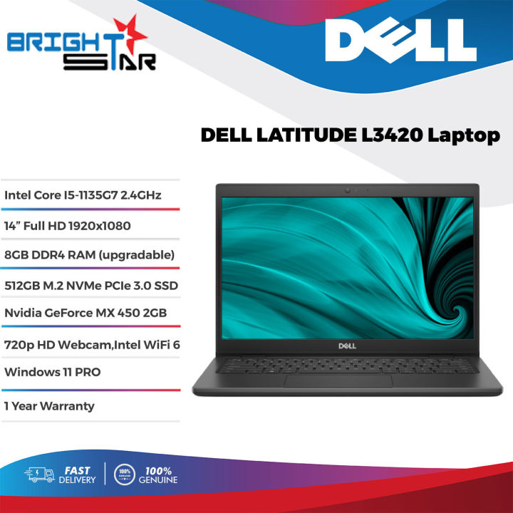 DELL Latitude L3420 Laptop Intel Core I5-1135G7/14” FHD/8GB