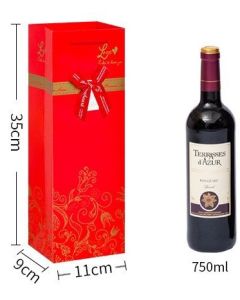 华人新年礼品纸袋 红酒礼袋 （白卡纸） PAPER BAGS FOR THE GIFT RED WINE BOTTLE BAGS (WHITE CARD)
