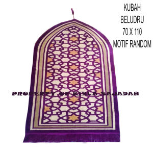 SAJADAH DEWASA BESAR 70X110 BELUDRU KUBAH TERBARU/GROSIR SAJADAH MURAH/SIUVENIR/OLEH OLEH HAJI UMRAH