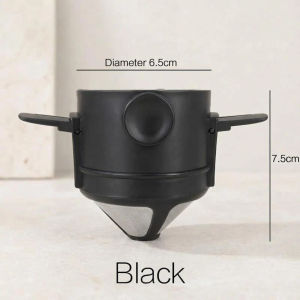 1 PC Collapsible Space Saving Portable Stainless Steel Coffee Strainer Daily Coffee Making Easy To Rinse Coffee Filter Cup