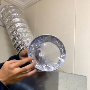 Aluminum Foil Retractable Duct Durable Fireproof Heat Resistant Exhaust Pipe Air Duct for Kitchen
