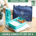 HANNAH TAS ASUKA LUNCH FIT SET OF 4 PCS. 