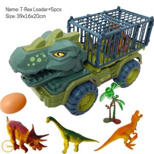 COOLTOY Ukuran Besar Dinosaurus Besar Inersia Transporter Mainan Kendaraan drop-proof dinosaurus kendaraan konstruksi mainan anak laki-lak