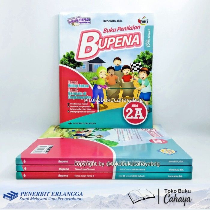 Buku BUPENA SD KELAS 2A 2B 2C 2D K13N ERLANGGA buku penilaian IRENE - 2 ...