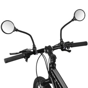 WEST BIKING Bike Rear View Mirror Bicycle 360° Adjustable Foldable Handlebar Rear View Mirror MTB Road Cycling HD Rearview 2PCS