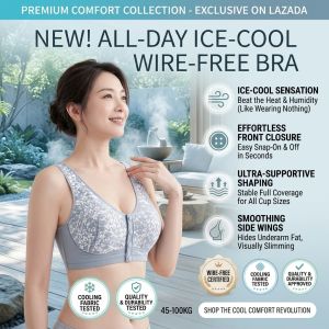 Breathable Ice Cooling Bra Front Closure Comfortable Bra Lightweight Lingerie