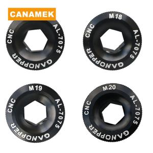 【CANAMEK】 M15 M18 M19 M20 Aluminum Alloy MTB Bicycle Crank Screw Cap Road Bike Crankset Cover Caps Bolt
