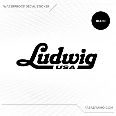 Ludwig Drums Logo Decal Sticker for Cars Motorcycles Helmets Laptops Skateboards
