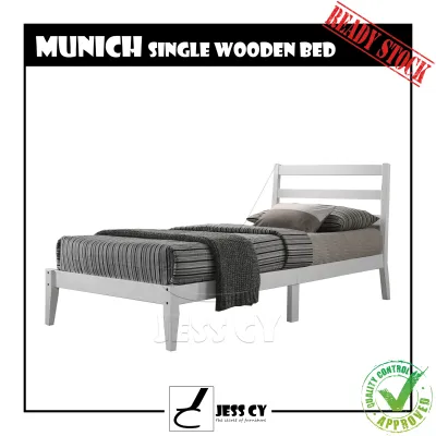 MUNICH WOODEN BED / 3FT / SINGLE / MUJI / WOOD / HOME STAY / JESS CY