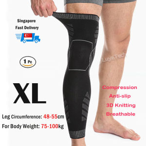 Compression Leg Sleeve Long Knee Brace for Knee Pain Relief Swelling Arthritis Poor Circulation Runner Cycling Meniscus Tear ACL MCL Sports for Men Women