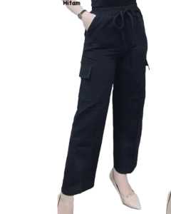 Kulot Cargo Celana Panjang Highwais Kargo Losse Boyfrend
