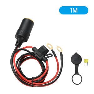 Diymore DC 12-24V công suất xe ổ cắm cho xe ô tô xe máy xe tải và xe buýt đồng nguyên chất ổ cắm cái với 20A cầu chì 14awg dây 30cm/1m/2M/3M tùy chọn