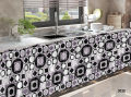 Black grey kitchen sink curtain 1 Lababo sink curtain lower half Kurtina cotton 70cm * 150cm Kurtina sa Lababo. 