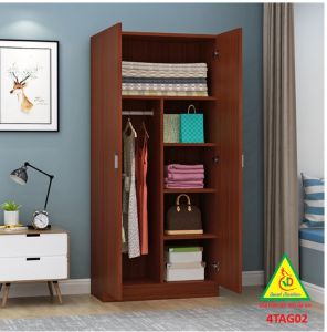 Tủ quần áo mini - Tủ quần áo gỗ MDF 4TAG02 - Nội thất lắp ráp Viendong adv