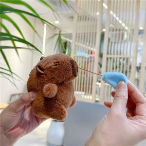 Capybara Plush Toy Keychain – Adorable Stuffed Animal Hanging Charm Gift Toys for Kids Mainan Budak Perempuan Lelaki 卡皮巴拉公仔可爱水豚挂件毛绒玩具娃娃玩偶抓机娃娃