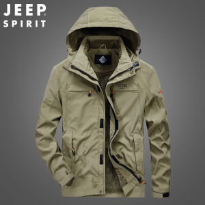 JEEP SPIRIT 1941 ESTD Mens Jacket New Spring Casual Coat Large Mens Outdoor Jackets