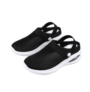 Convenient fashion style knitted material 2 way wear shoes