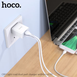 Cóc (Cổng) Sạc Nhanh Hoco HK2 plus/ Bộ sạc C86 3.4A 2 cổng USB