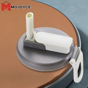 MOJOYCE 1/4 PCS Silicone Straws Soda ​Can Covers Reusable Straw Soda Can Lid Portable Soda Can Lid Fit Canned Beverage Beer Juice
