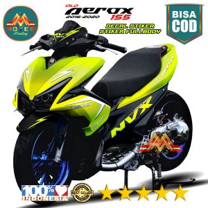 ⭐⭐⭐⭐⭐BISA COD / BAYAR DI TEMPAT. Decal Dekal Sticker Stiker Aerox 155 OLD/LAMA FULL BODY DESIGN NVX WARNA TERBARU BUNGLON KUNING