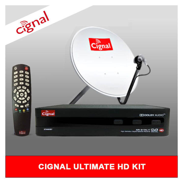 CIGNAL Prepaid HD Kit Complete Set w with FREE 2k LOAD Limited