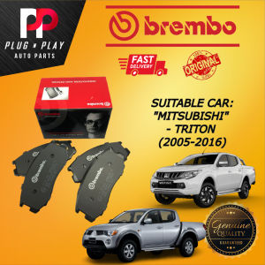 BREMBO MITSUBISHI TRITON 2005~2016 FRONT (DEPAN) CERAMIC BRAKE PAD ORGINAL