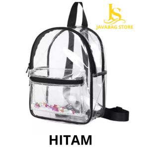 javabag tas ransel gendong wanita transparan mika pvc terbaru kekinian murah