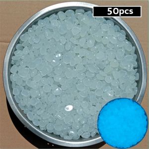 Luminous Pebbles Stones Glow In the Dark Stone For Aquarium Fish Tank Garden Lawn Decoration 40-50/90-100pcs