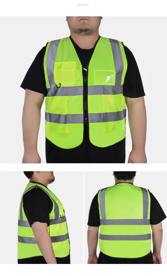 Large Size 5XL Reflective Vest For Men Plus Size Vest For Women Safety Vest  Construction Worker Logo Custom Security Vest