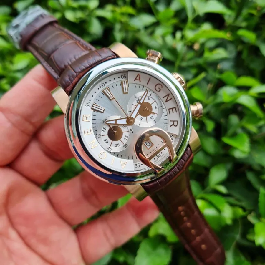 Mega Sale Jam Tangan Pria Terbaru Aigner Bari A37500 Strap