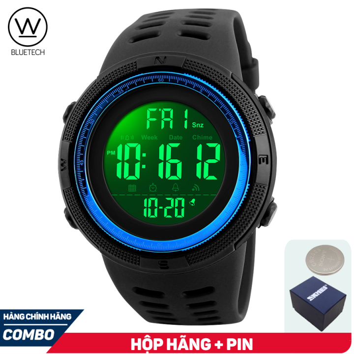 HCM] Đồng hồ Nam SKMEI 1251 Điện tử Thể Thao múi giờ
