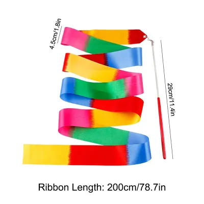 [Fast Delivery] 4M Dance Ribbons Kids Dance Gymnastics Ribbon Wands