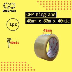 48mm 90yard King Brand High Quality Clear Opp Tape School Use Packaging Use Wrapping Save Cost Good Quality OPP01E
