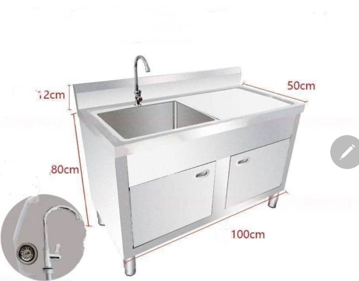 High Quality Stainless Steel Commercial Kitchen Sink 不锈钢水槽洗盘 #Single ...