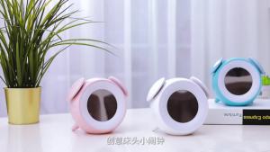 โคมไฟตั้งโต๊ะ LED ข้างเตียงพระอาทิตย์ขึ้นพระอาทิตย์ตกตื่นขึ้นมาแสงโต๊ะปฏิทินเลื่อนนาฬิกานาฬิกาปลุกดิจิตอลชาร์จศัพท์ตื่นขึ้นมาแสง