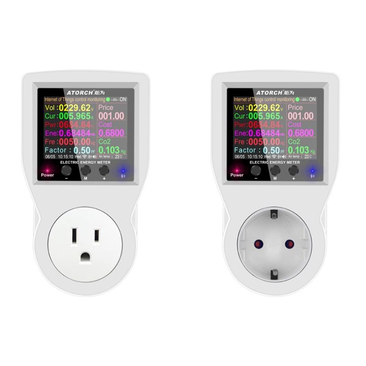 F1【MQC】-ATORCH WIFI Digital Wattmeter 220V AC Power Meter Electricy ...